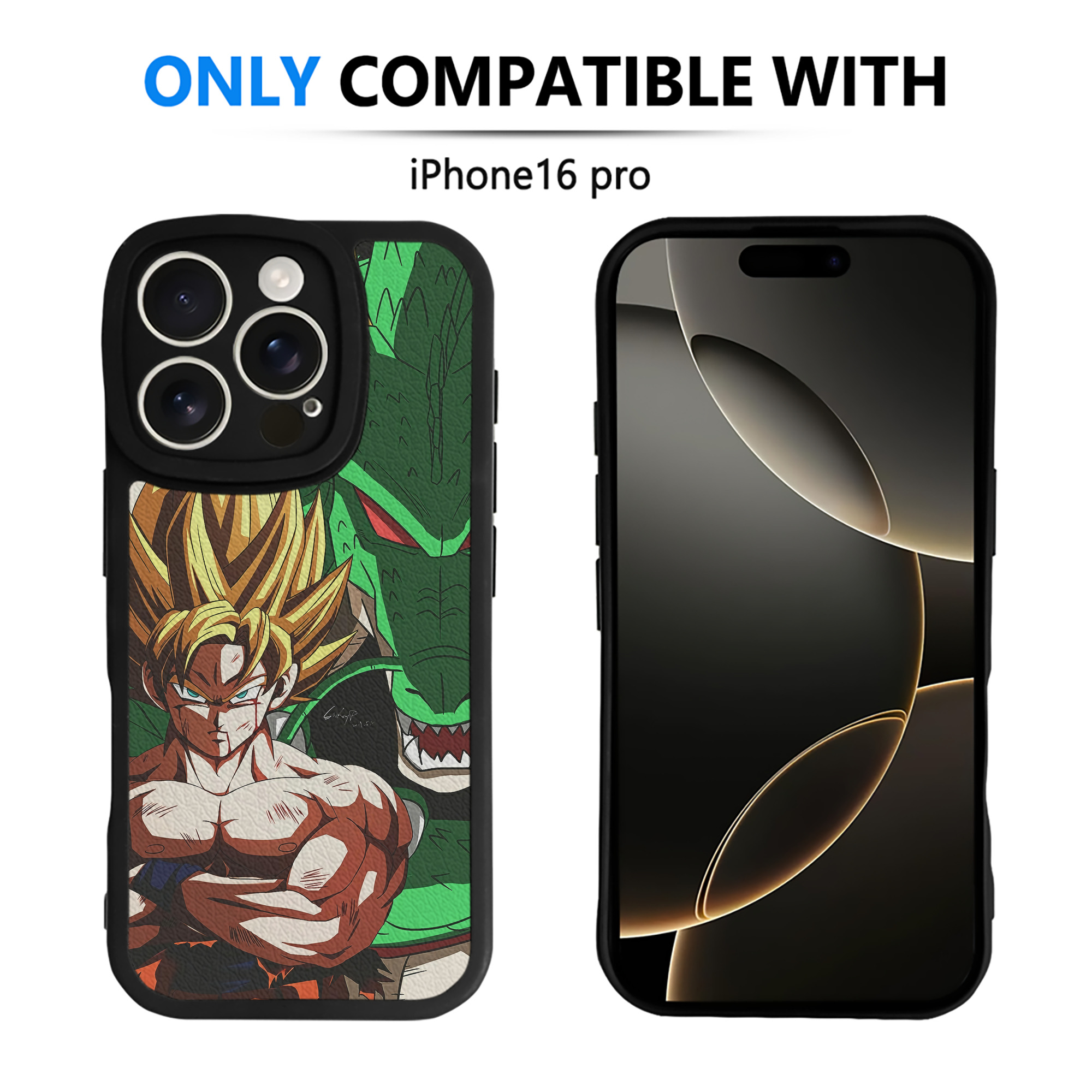 （画像用） ドラゴンボール DRAGON BALL 【iPhone 16シリーズ対応】シリコンスマホケース（レザー調） 材質：シリコン